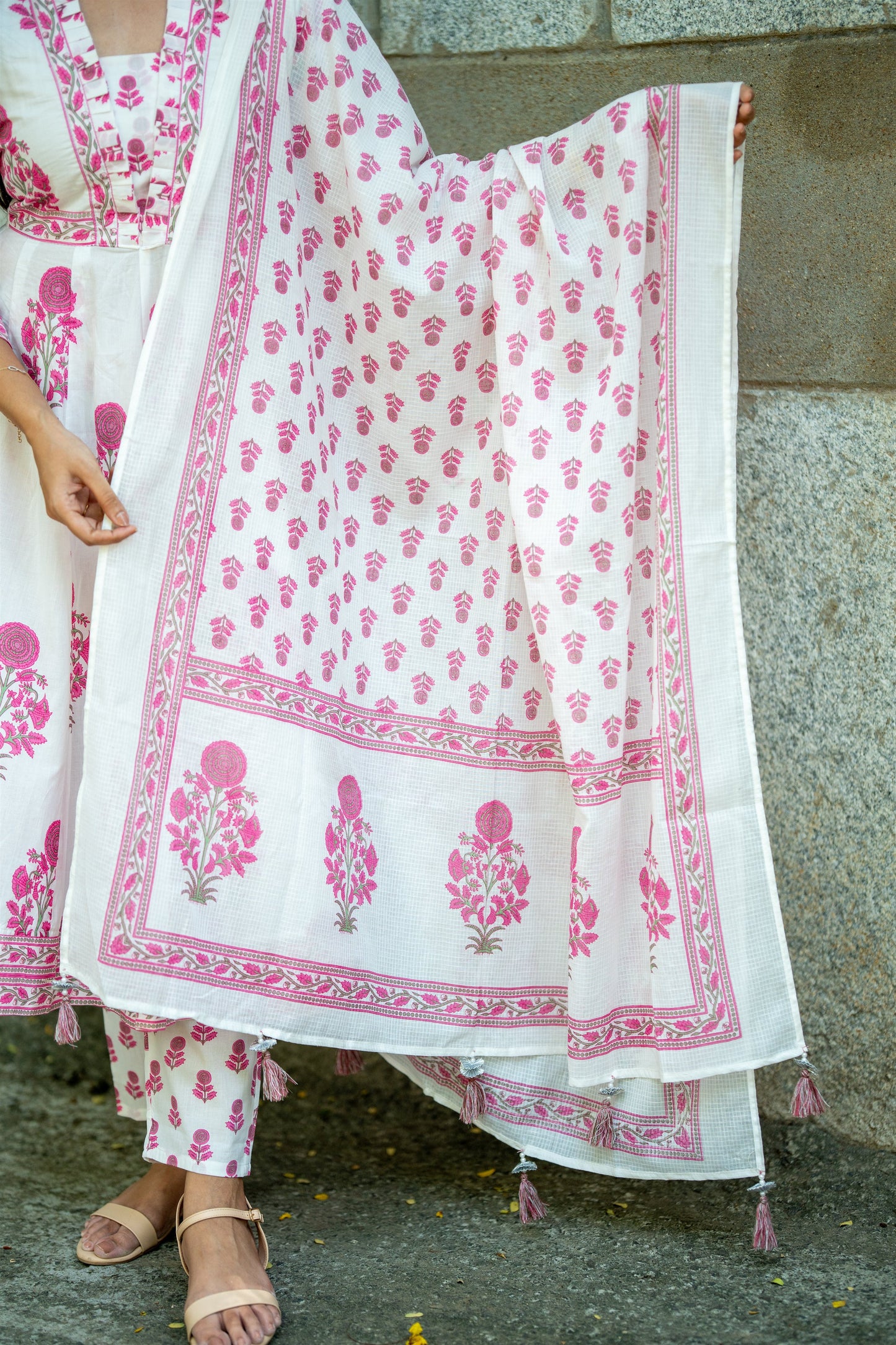 Naureez Cotton Anarkali Suit Set