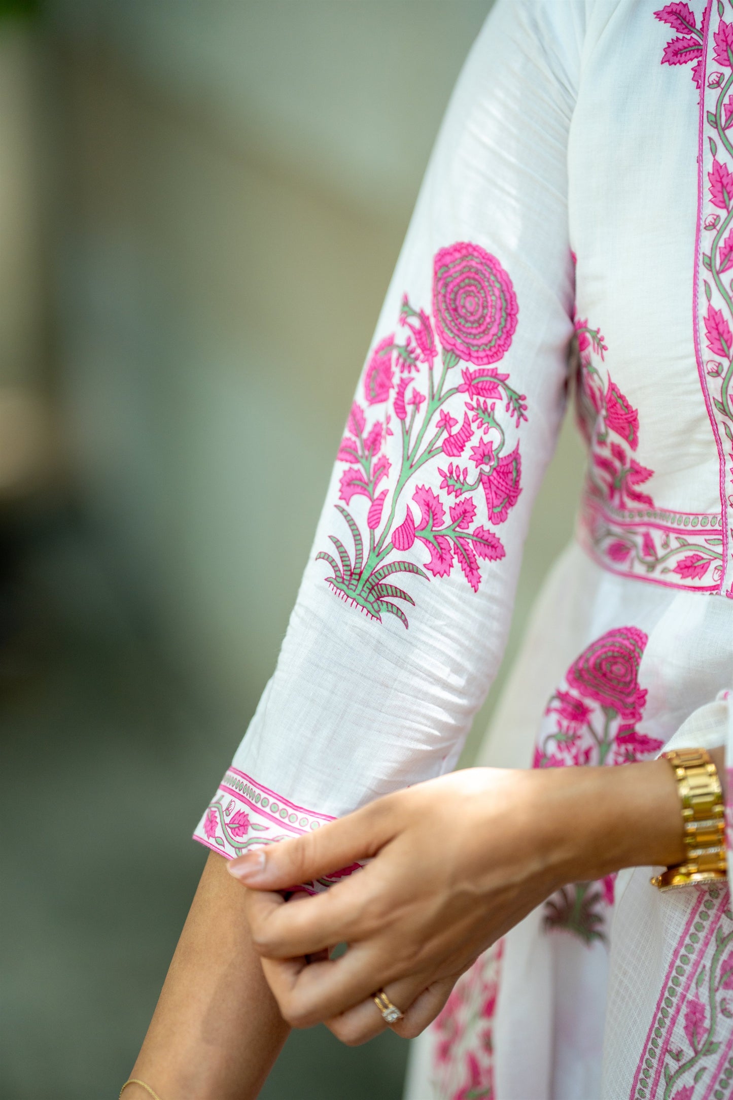 Naureez Cotton Anarkali Suit Set