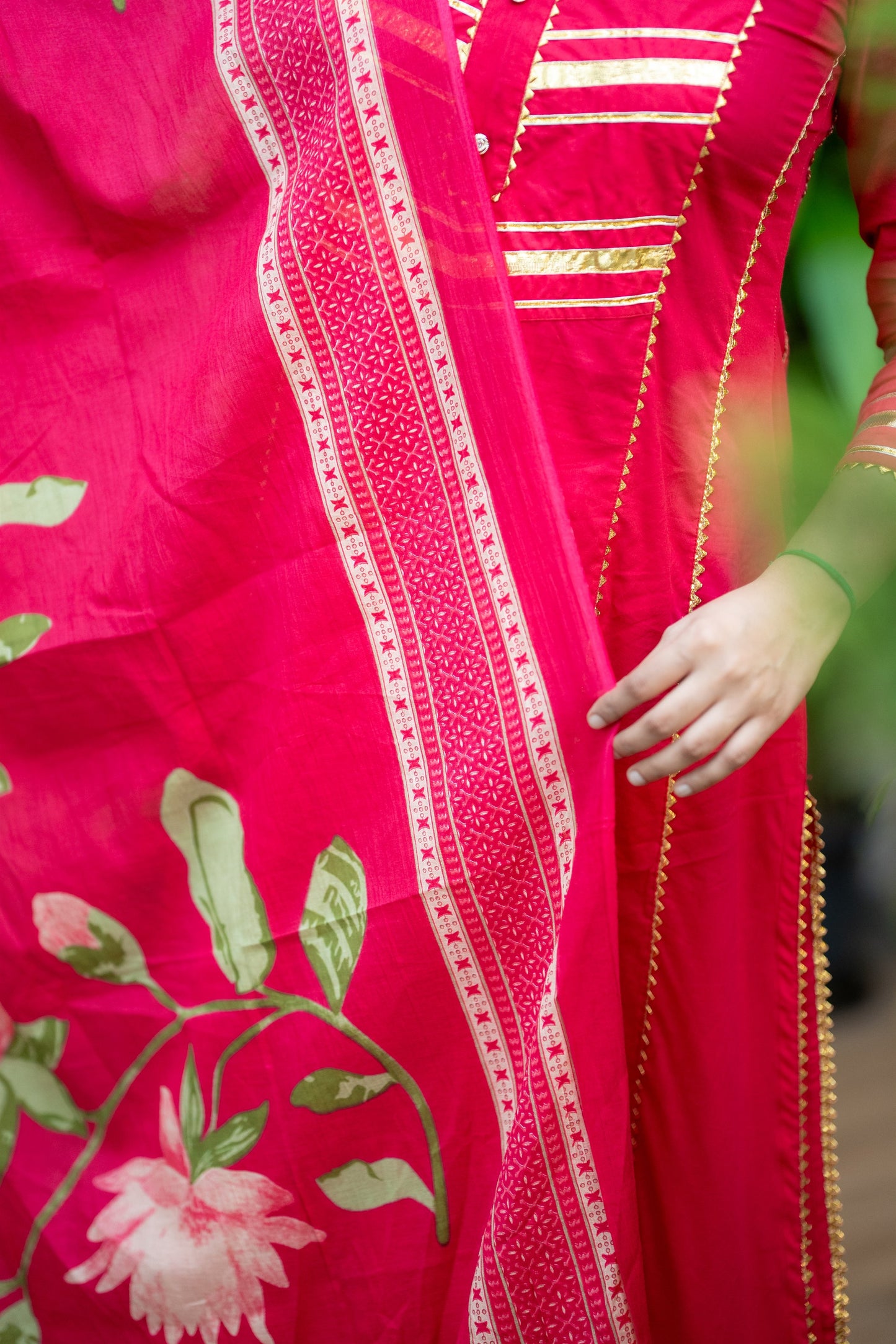 Tamarai A-Line Cotton Suit Set