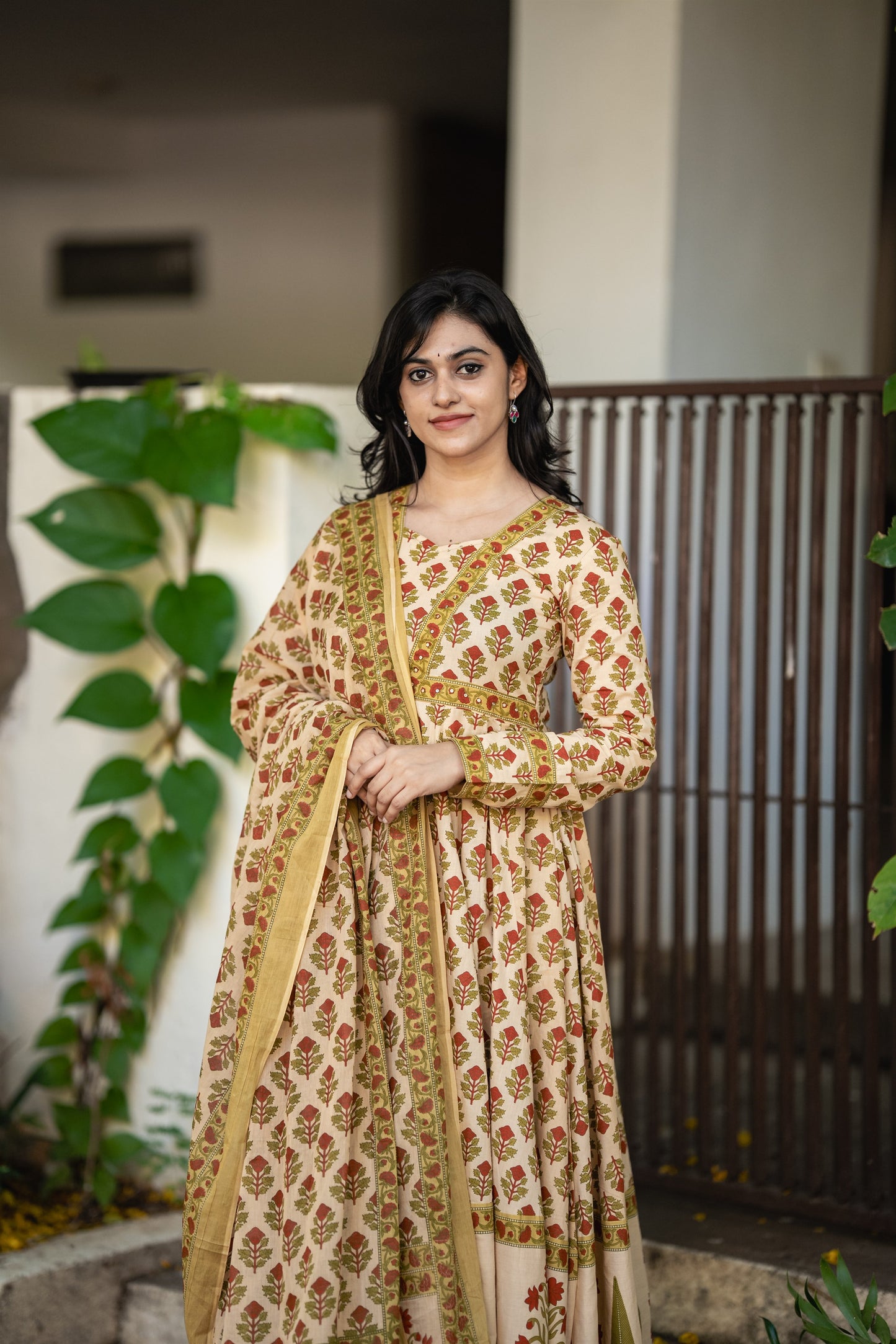 Gauhar Cotton Anarkali Suit Set