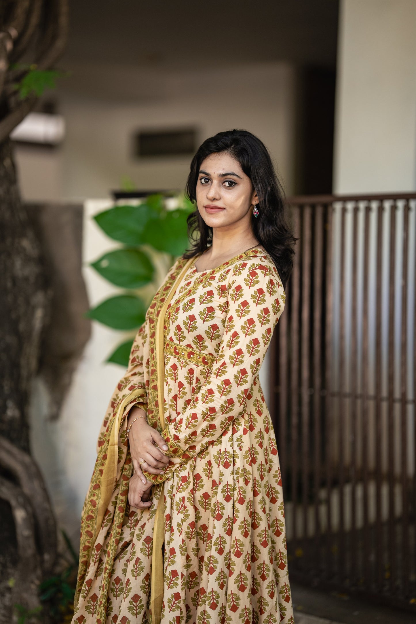 Gauhar Cotton Anarkali Suit Set
