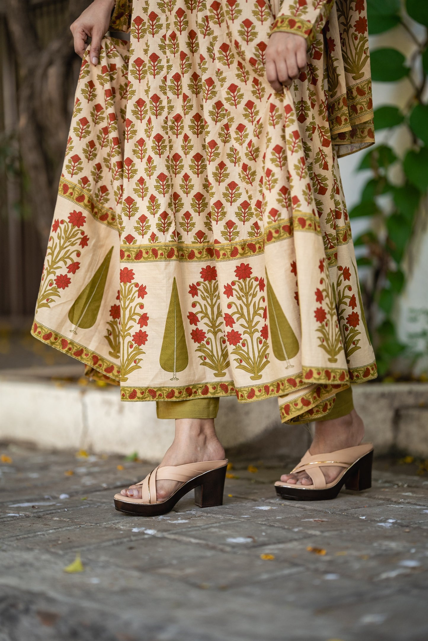 Gauhar Cotton Anarkali Suit Set
