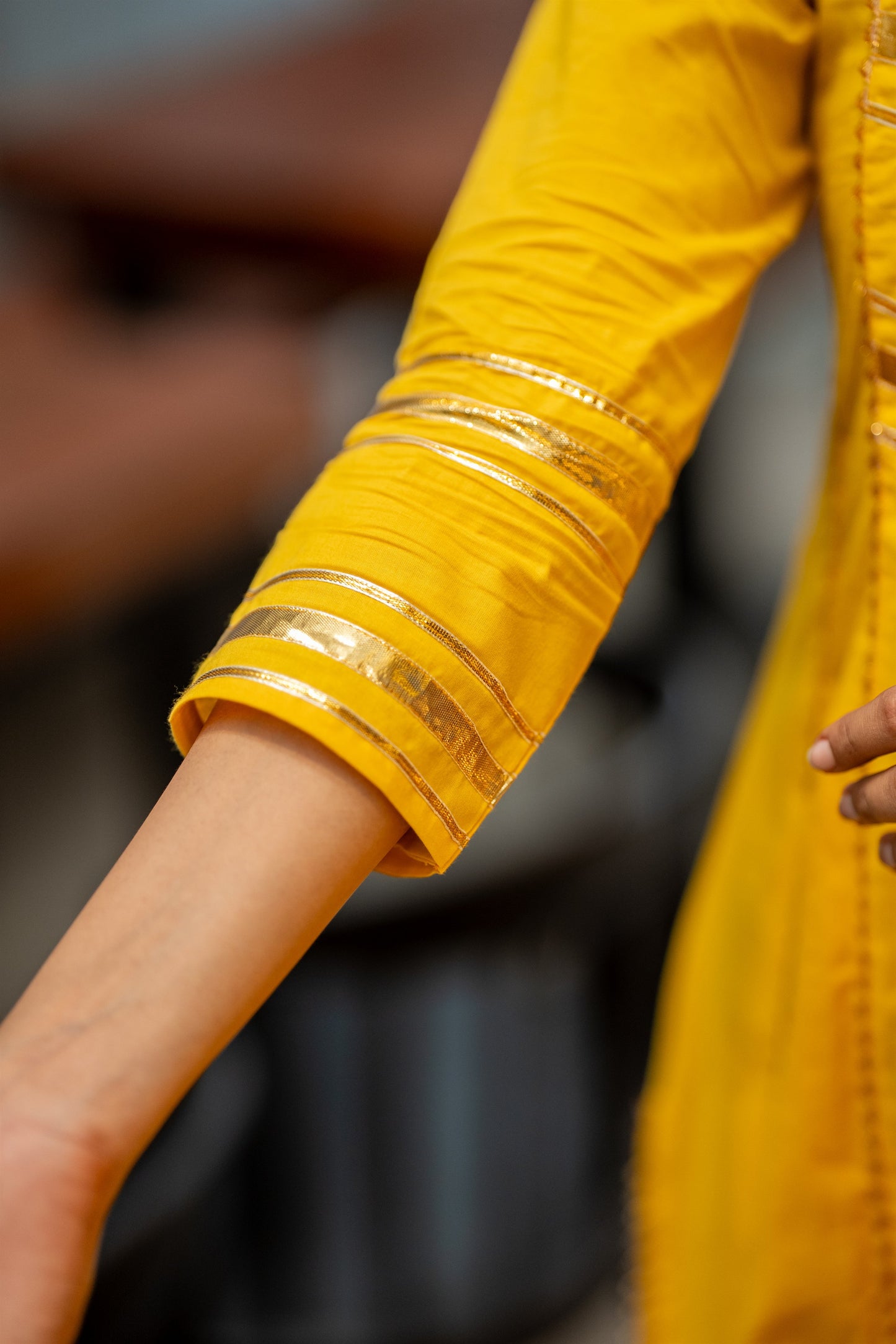 Aafreen Yellow A-Line Cotton Suit Set