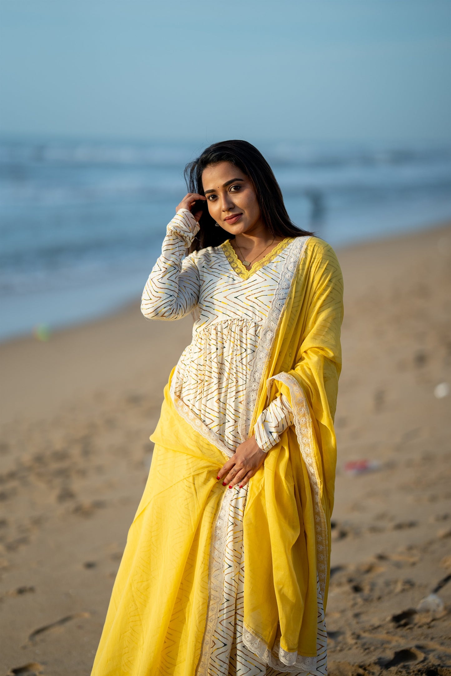Ashnoor Cotton Alia Anarkali Suit Set