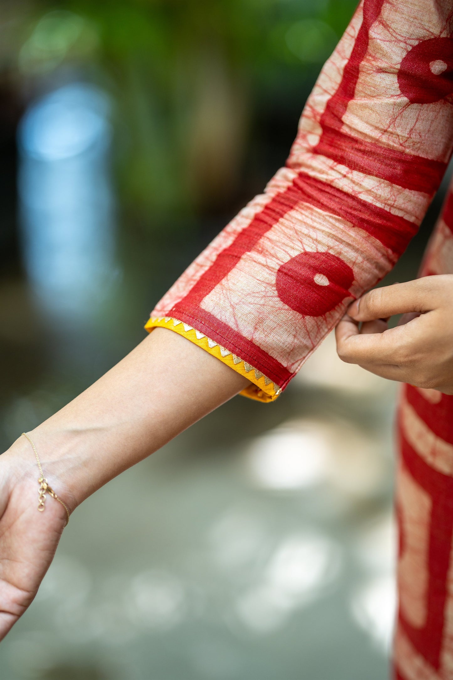 Vasundhara Bhagalpuri Silk Suit Set