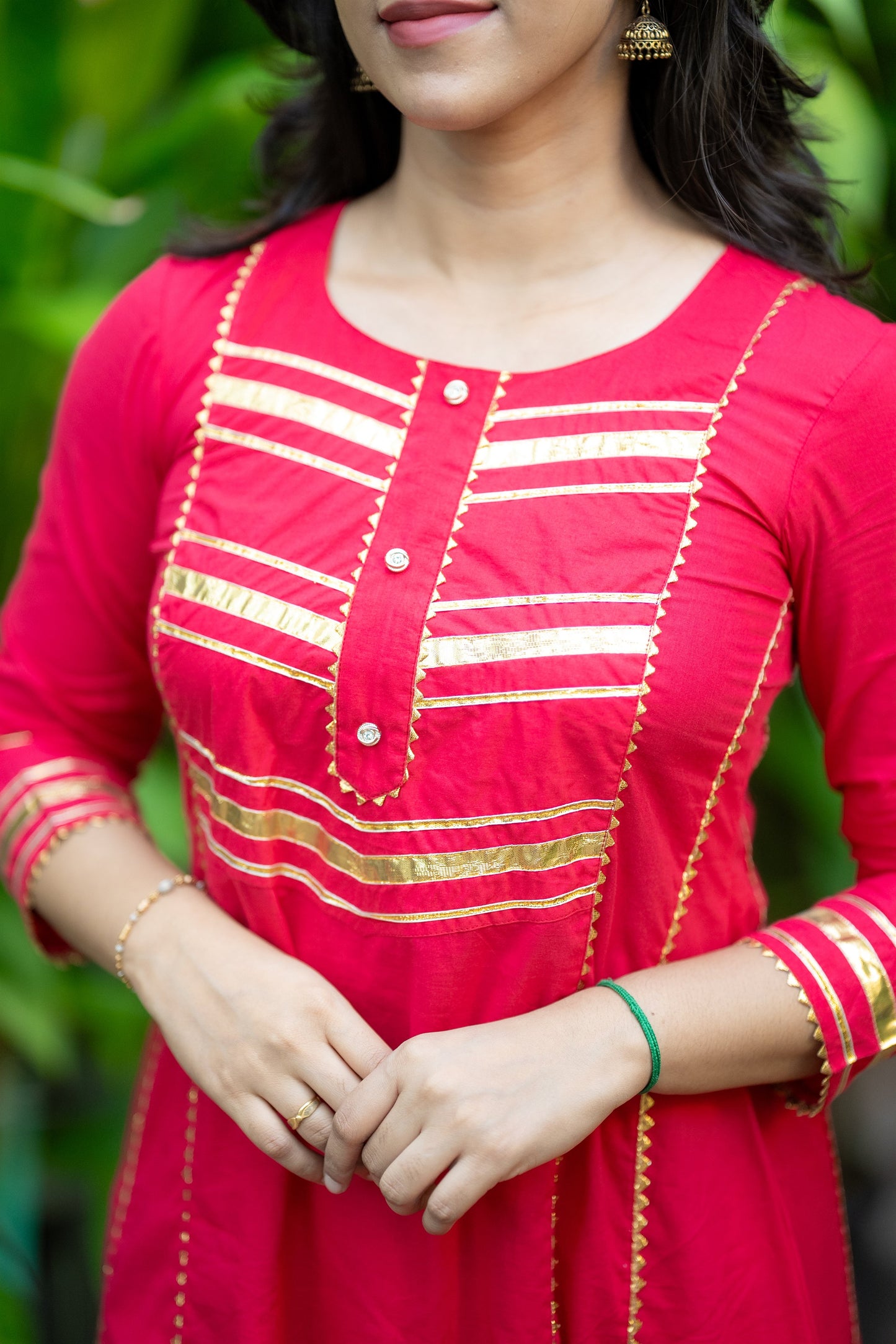 Tamarai A-Line Cotton Suit Set