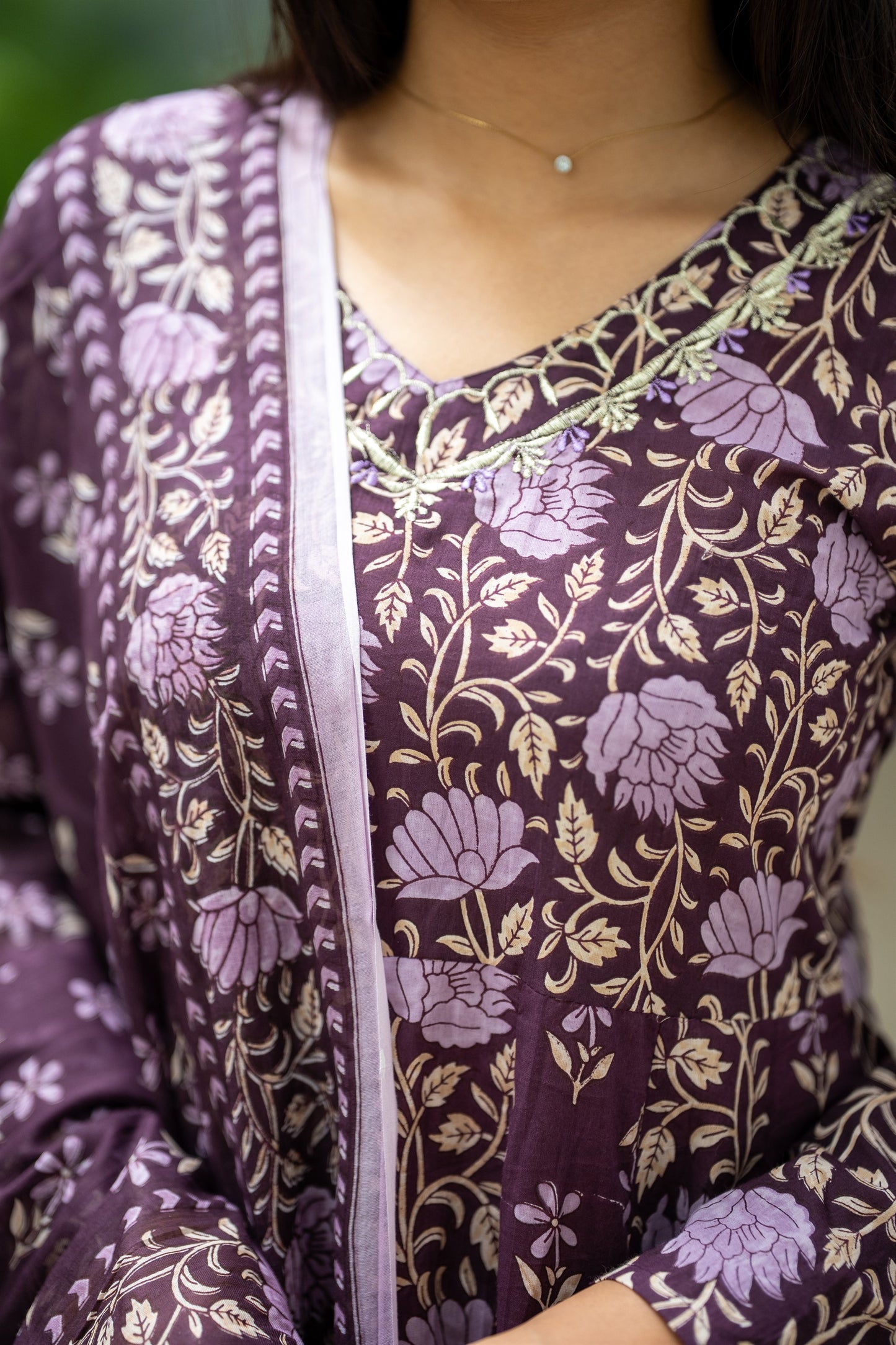Murraya Cotton Anarkali Suit Set