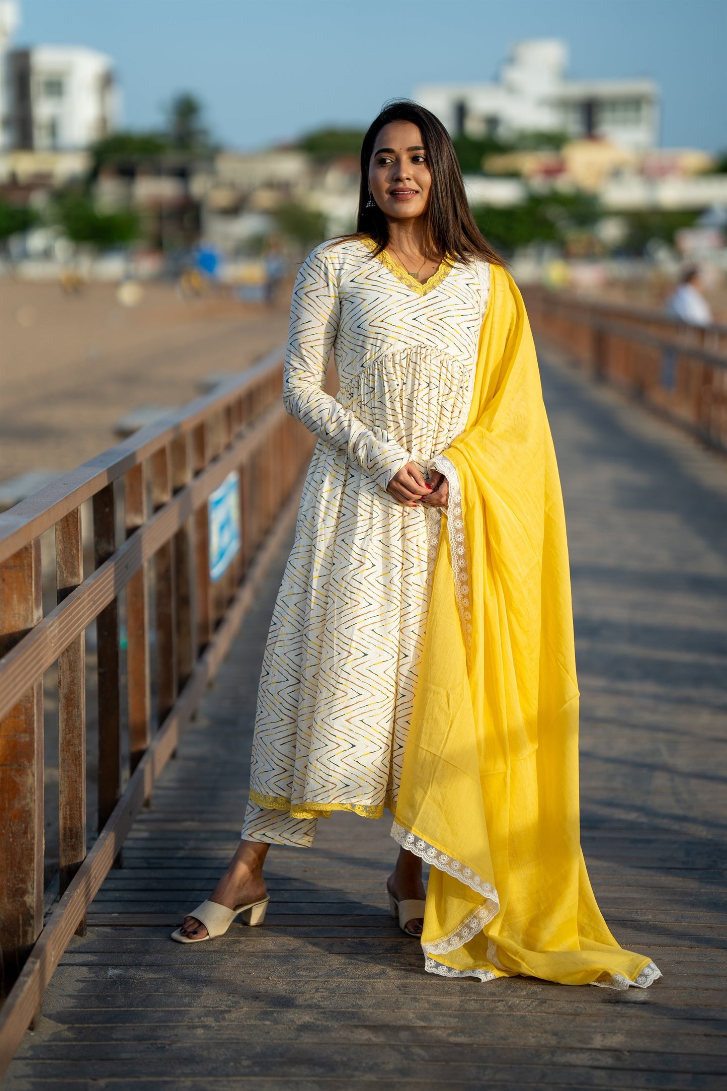 Ashnoor Cotton Alia Anarkali Suit Set