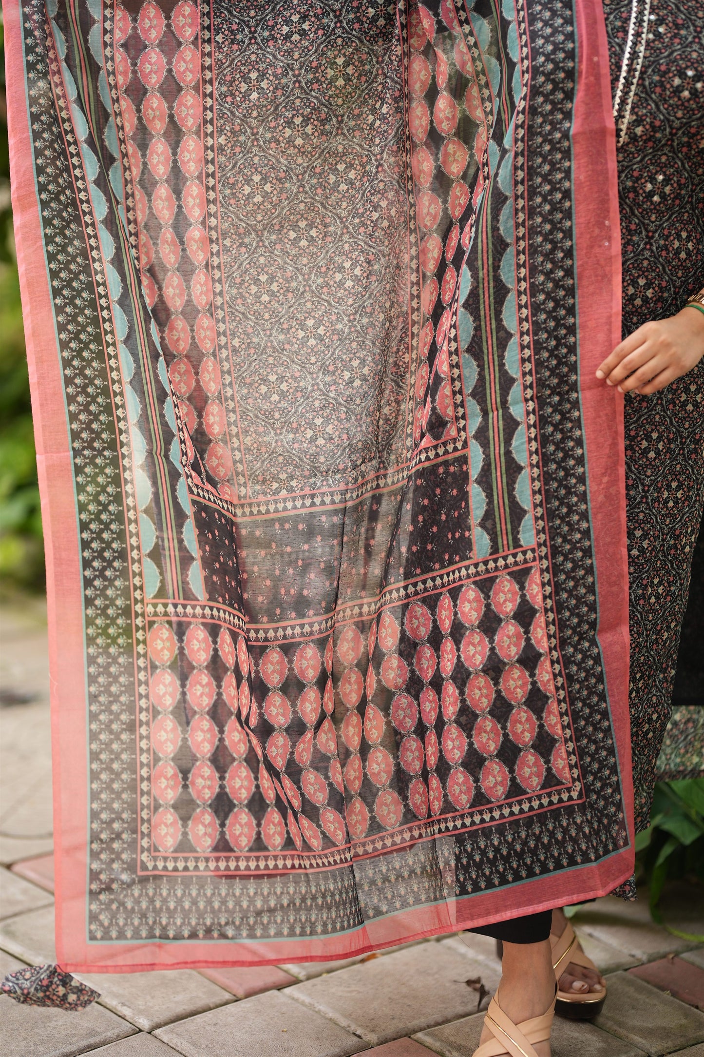 Ada Chanderi Printed Suit Set