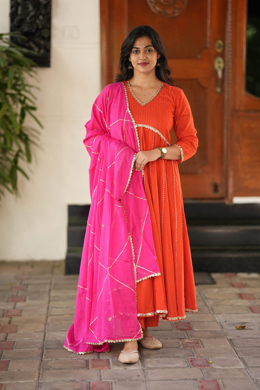 Sugandha A-Line Cotton Suit Set
