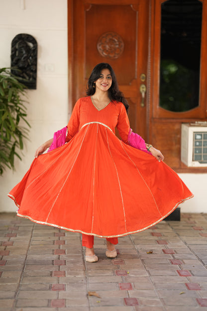 Sugandha A-Line Cotton Suit Set