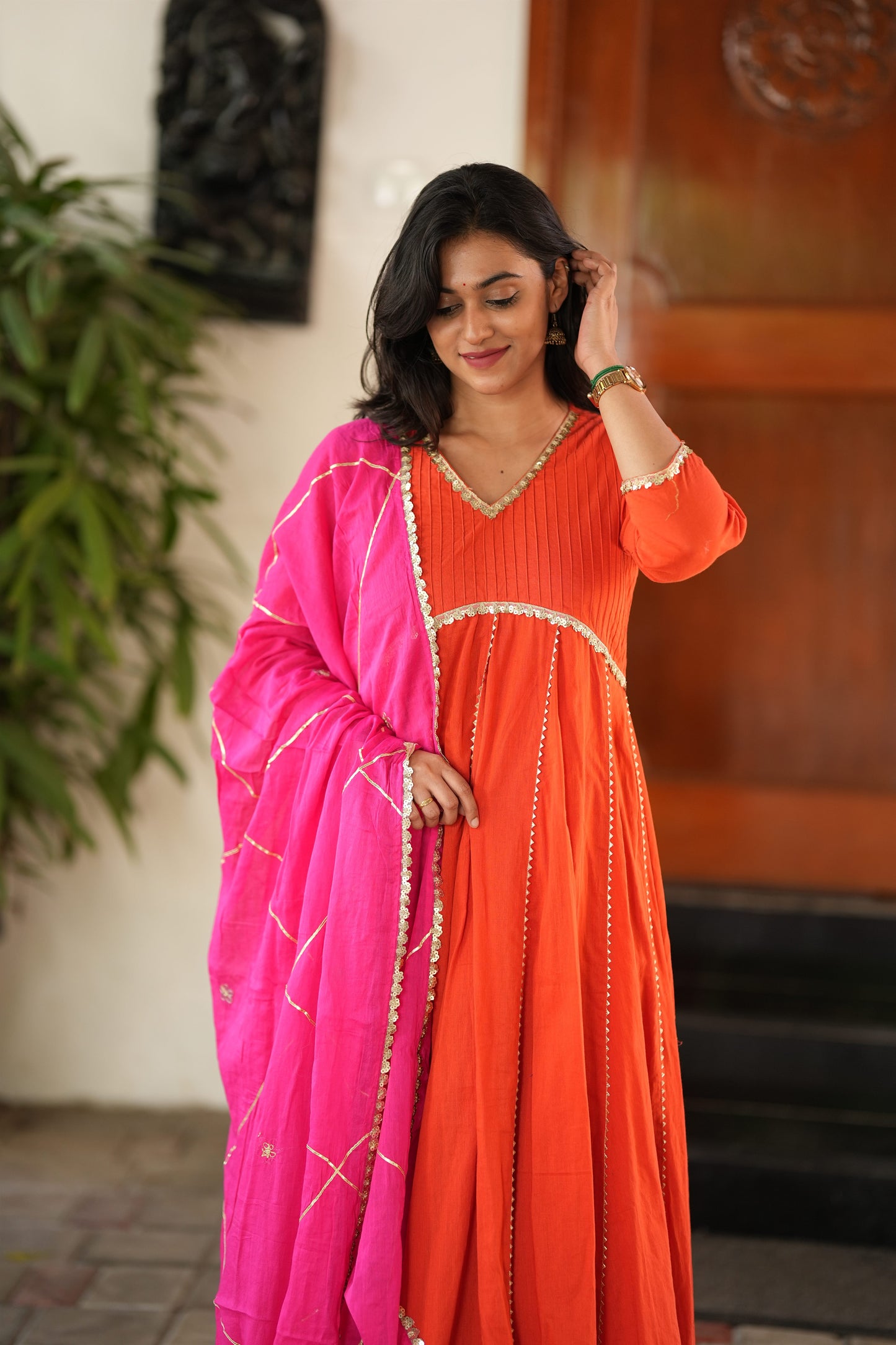 Sugandha A-Line Cotton Suit Set